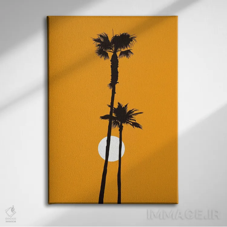 تابلو مینیمال بهشت اثر کوبیستیکا - نمای روبهرو روی دیوار