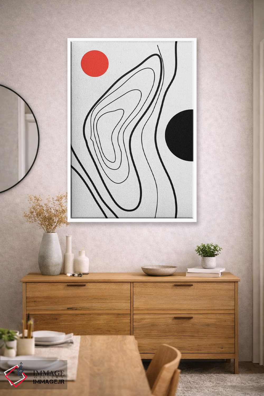 تابلو مینیمال جهان من اثر کوبیستیکا - D1W