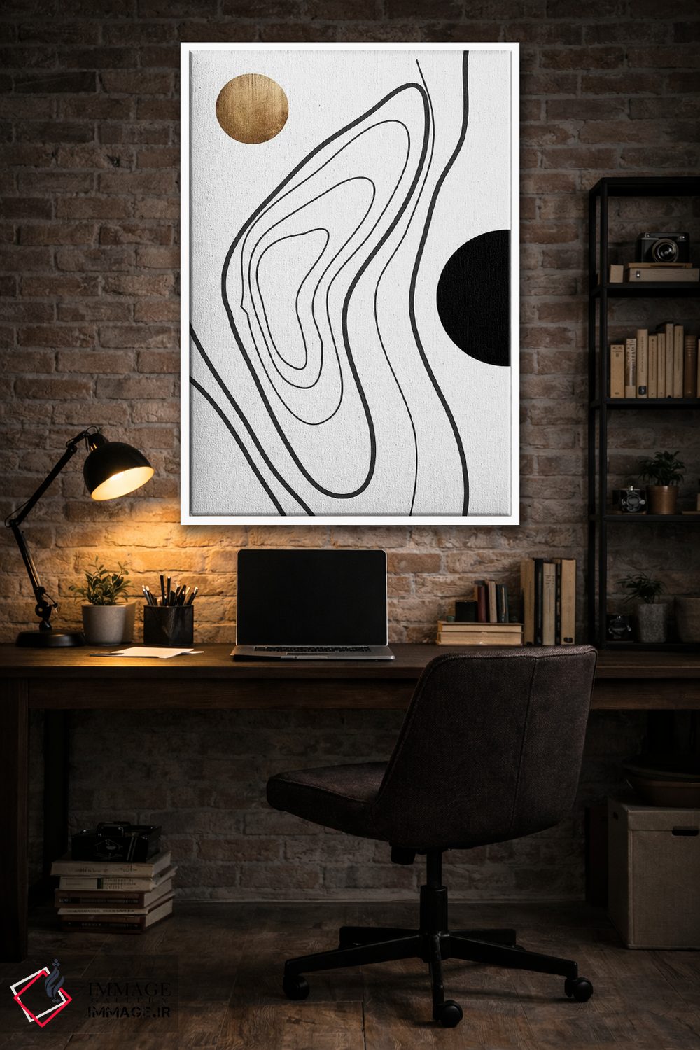 تابلو مینیمال جهان من اثر کوبیستیکا - D4W