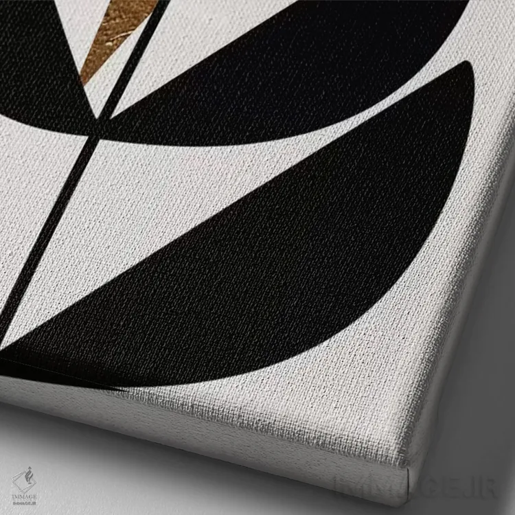 تابلو مینیمال نارا نرو اثر کوبیستیکا - نمای نزدیک بافت بوم