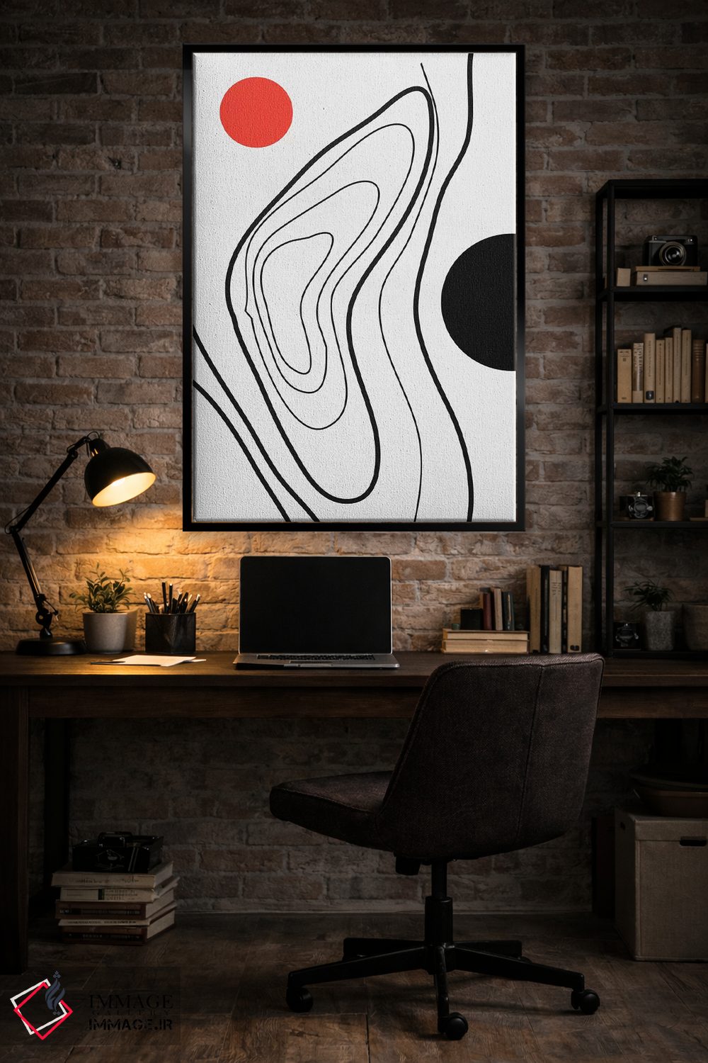 تابلو مینیمال جهان من اثر کوبیستیکا - D5B