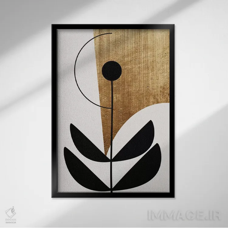 تابلو مینیمال نارا نرو اثر کوبیستیکا - نمای قابدار مشکی