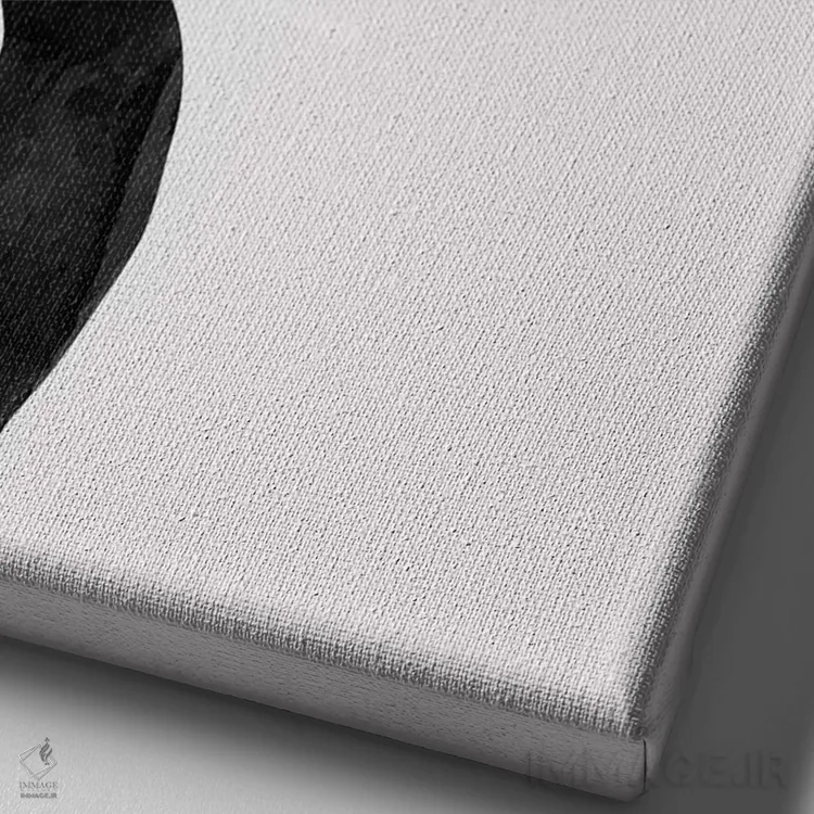 تابلو مینیمال نرو اثر کوبیستیکا - نمای نزدیک بافت بوم