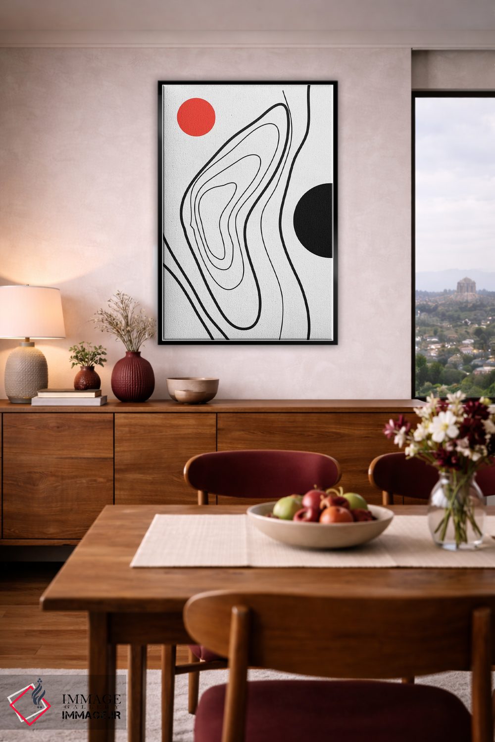 تابلو مینیمال جهان من اثر کوبیستیکا - D6B