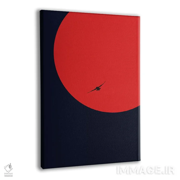 تابلو مینیمال خزنده شب اثر کوبیستیکا - نمای پرسپکتیو محصول