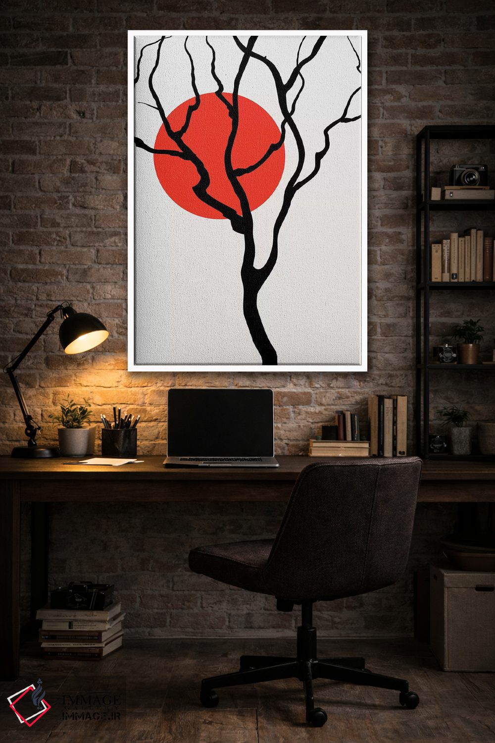 تابلو مینیمال رودخانه اسرارآمیز اثر کوبیستیکا - D4W