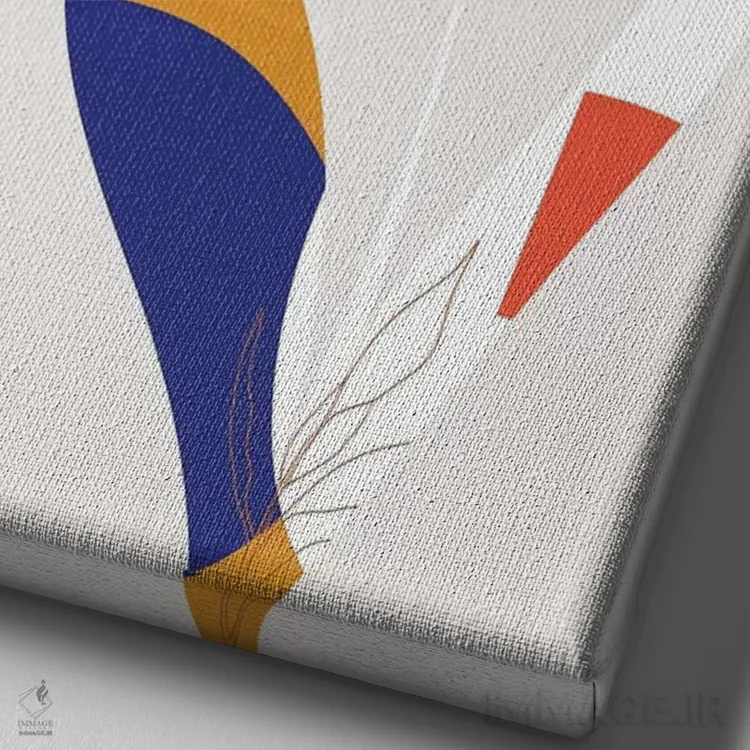 تابلو مینیمال سان فرانسیسکو ۱۹۷۸ اثر کوبیستیکا - نمای نزدیک بافت بوم