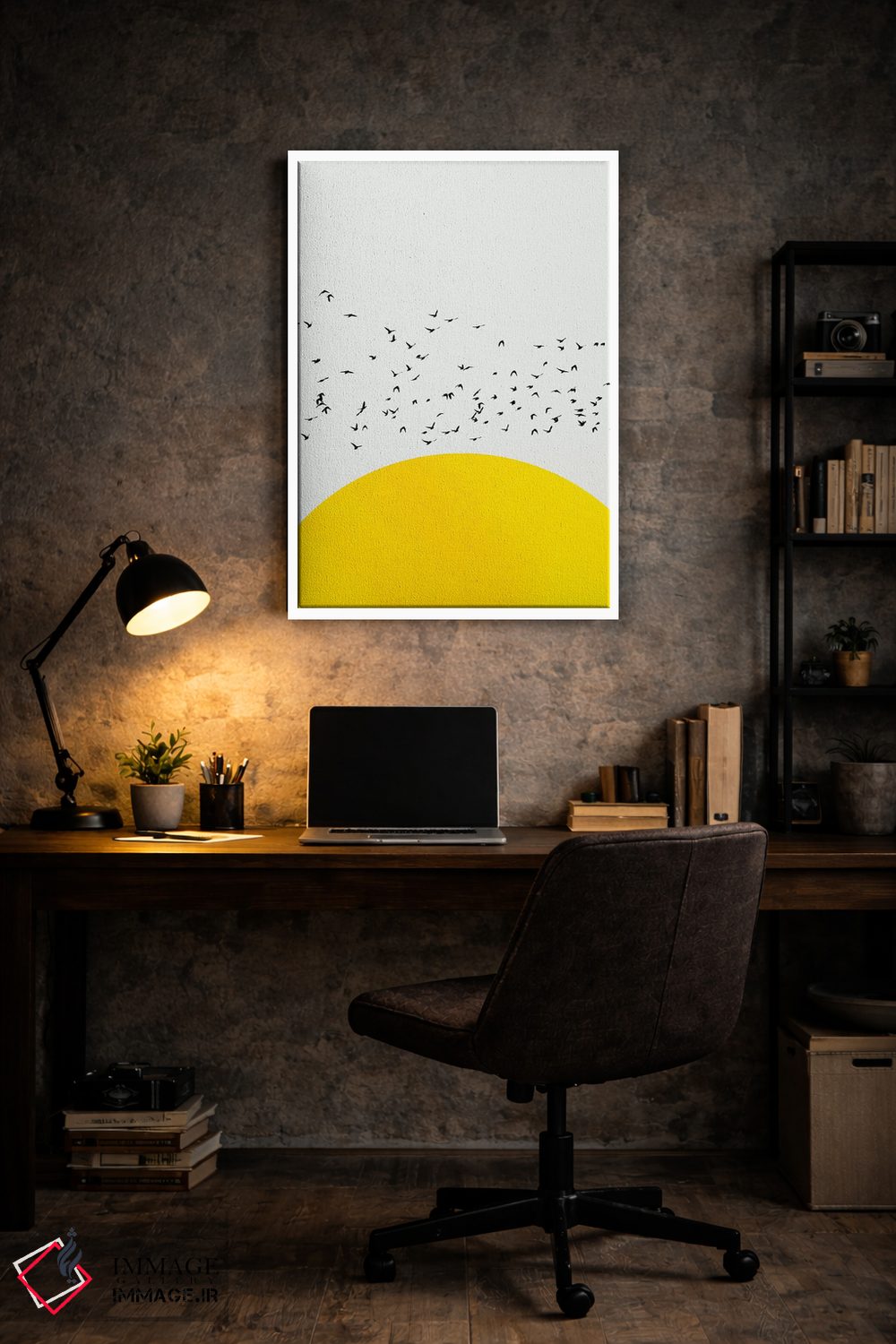 تابلو مینیمال هزار پرنده اثر کوبیستیکا - D6W