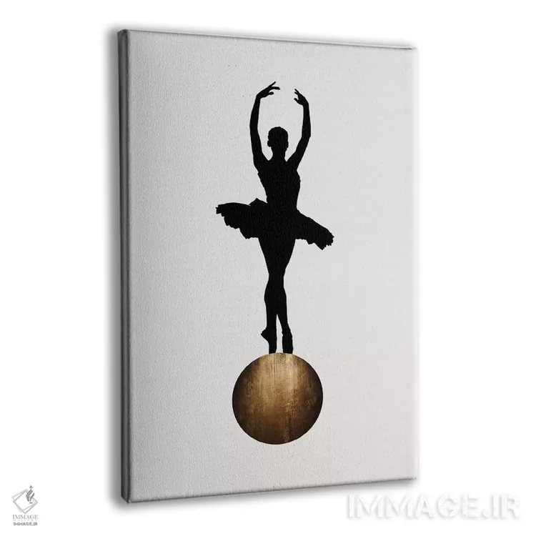 تابلو مینیمال پریما بالرینا اثر کوبیستیکا - نمای پرسپکتیو محصول