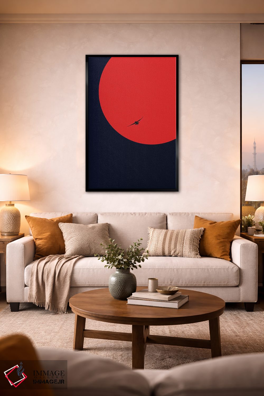 تابلو مینیمال خزنده شب اثر کوبیستیکا - D2B