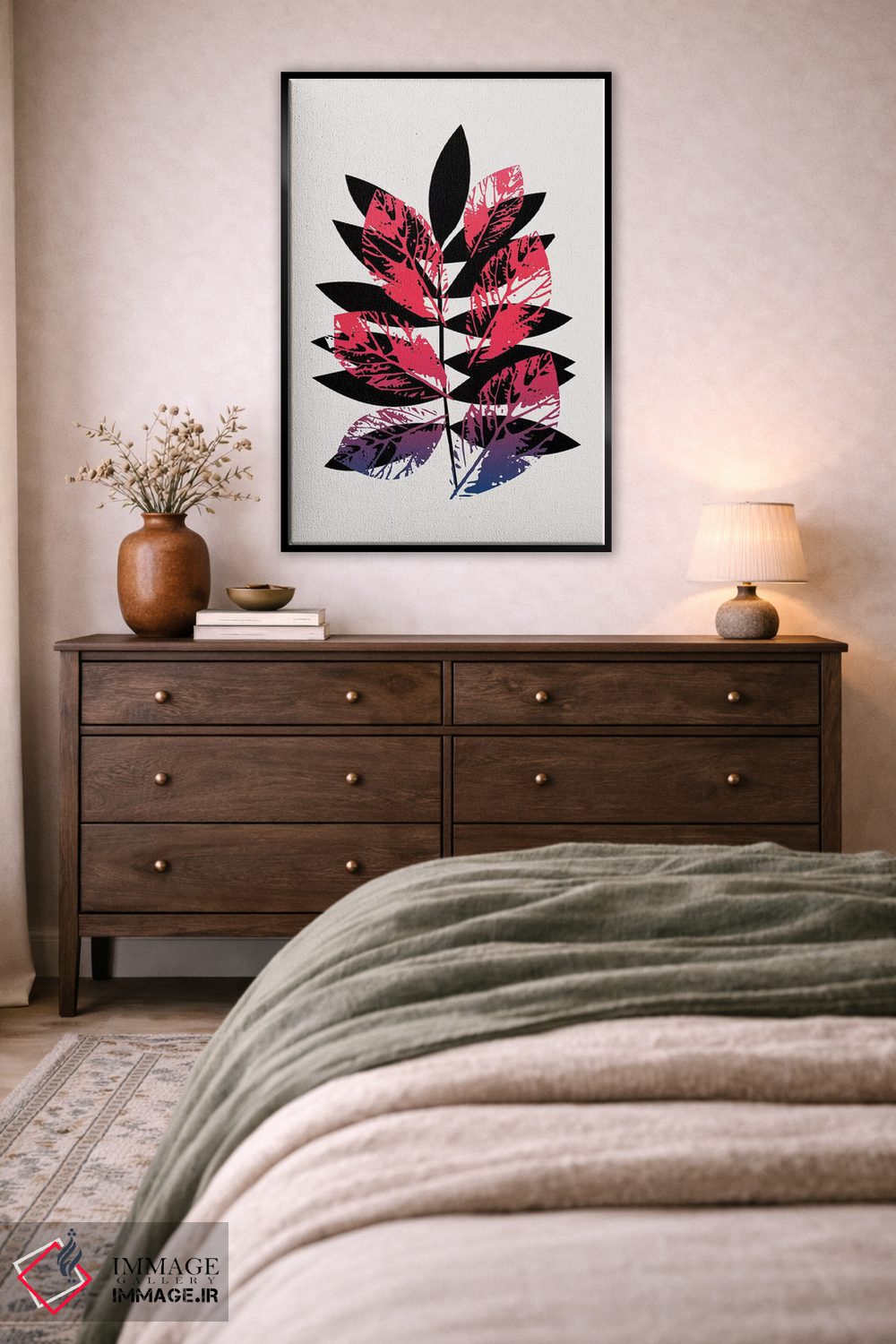 تابلو مینیمال گیاه جادویی اثر کوبیستیکا - D5B