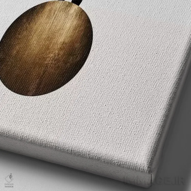 تابلو مینیمال پریما بالرینا اثر کوبیستیکا - نمای نزدیک بافت بوم