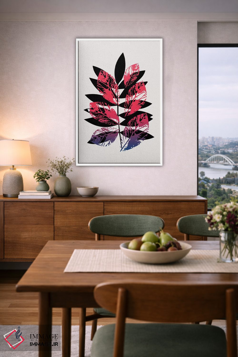 تابلو مینیمال گیاه جادویی اثر کوبیستیکا - D6W