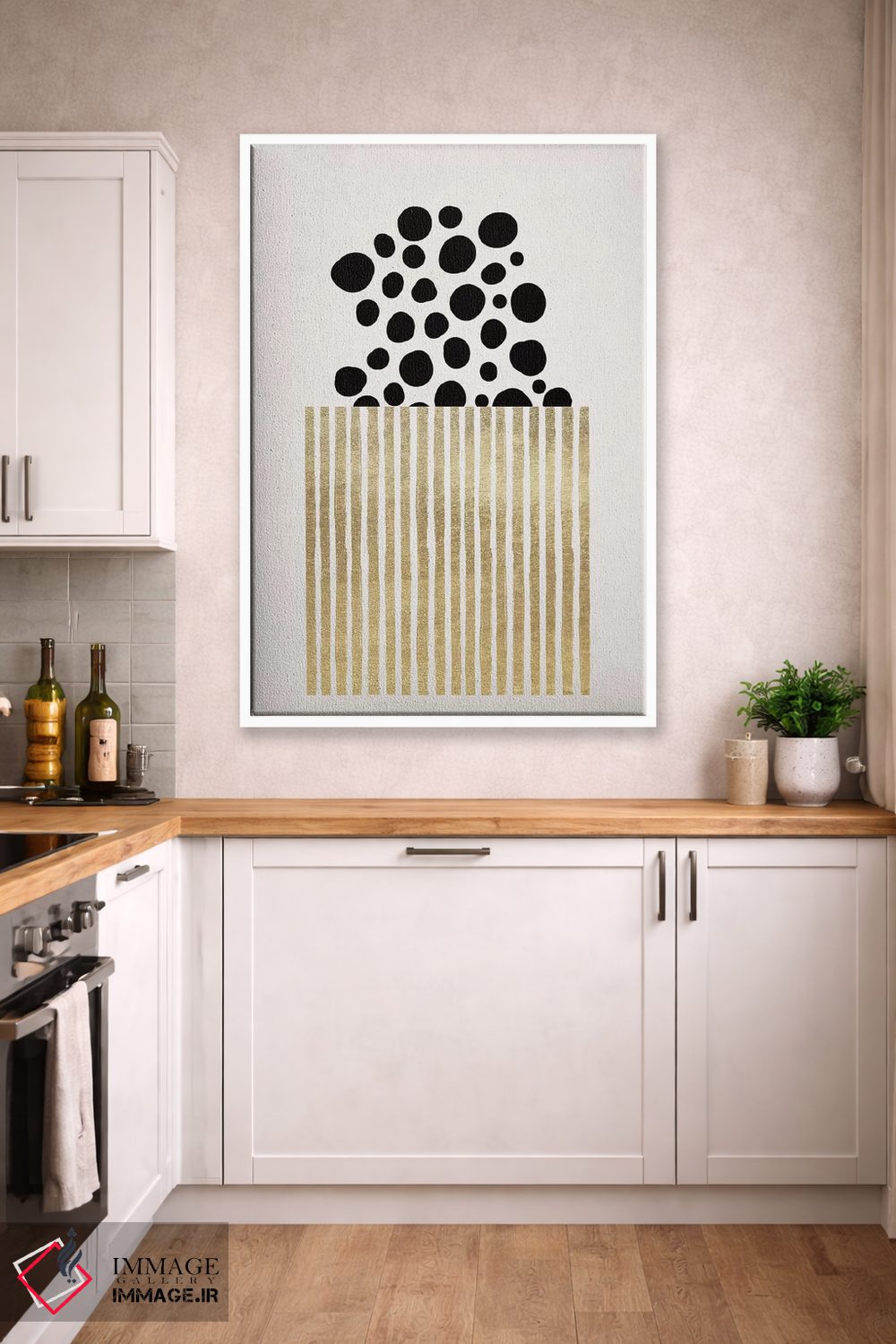 تابلو مینیمال پاپ کورن اثر کوبیستیکا - D3W