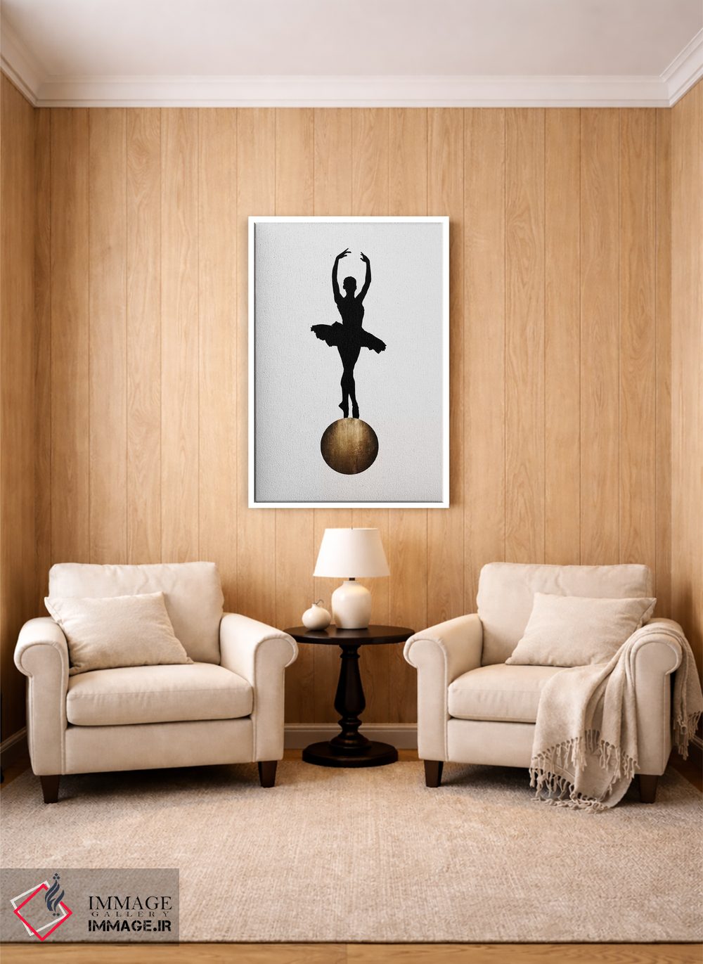 تابلو مینیمال پریما بالرینا اثر کوبیستیکا - D2W