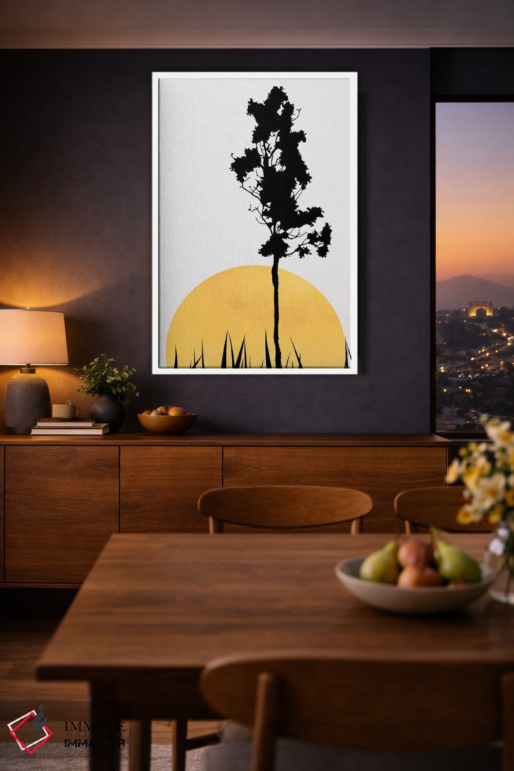 تابلو مینیمال سایه ها در آفتاب اثر کوبیستیکا - D3W