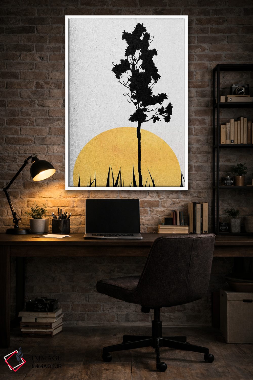 تابلو مینیمال سایه ها در آفتاب اثر کوبیستیکا - D4W