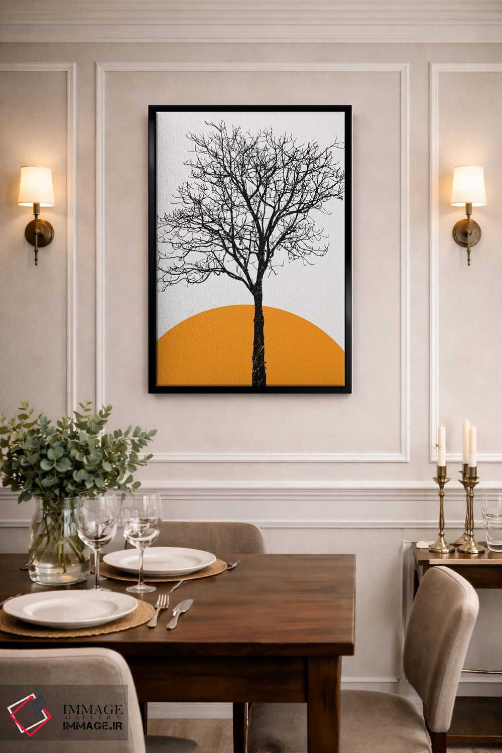 تابلو مینیمال درخت توس اثر کوبیستیکا - D2B