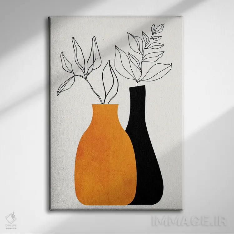 تابلو مینیمال گونه به گونه اثر کوبیستیکا - نمای روبهرو روی دیوار