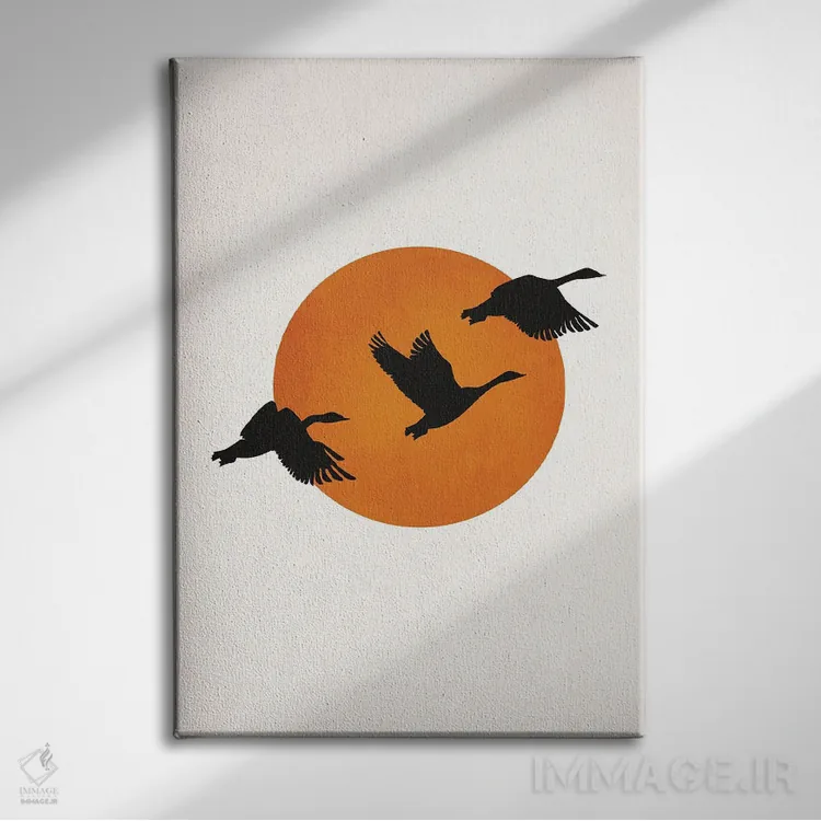 تابلو مینیمال بازگشت به خانه اثر کوبیستیکا - نمای روبهرو روی دیوار