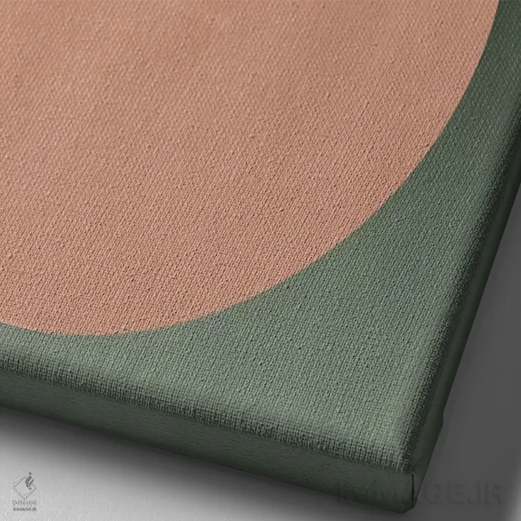 تابلو مینیمال روح های آزاد اثر کوبیستیکا - نمای نزدیک بافت بوم