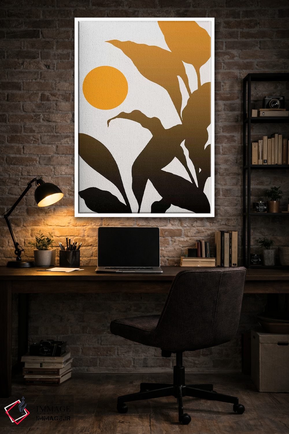 تابلو مینیمال طلوع گرمسیری اثر کوبیستیکا - D3W