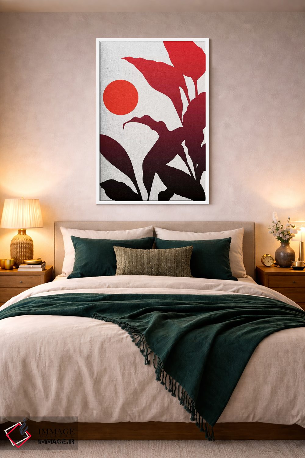 تابلو مینیمال غروب گرمسیری اثر کوبیستیکا - D2W