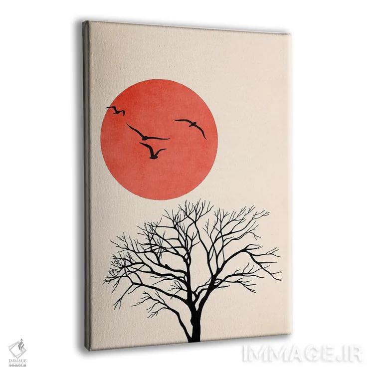 تابلو مینیمال پرواز اثر کوبیستیکا - نمای پرسپکتیو محصول