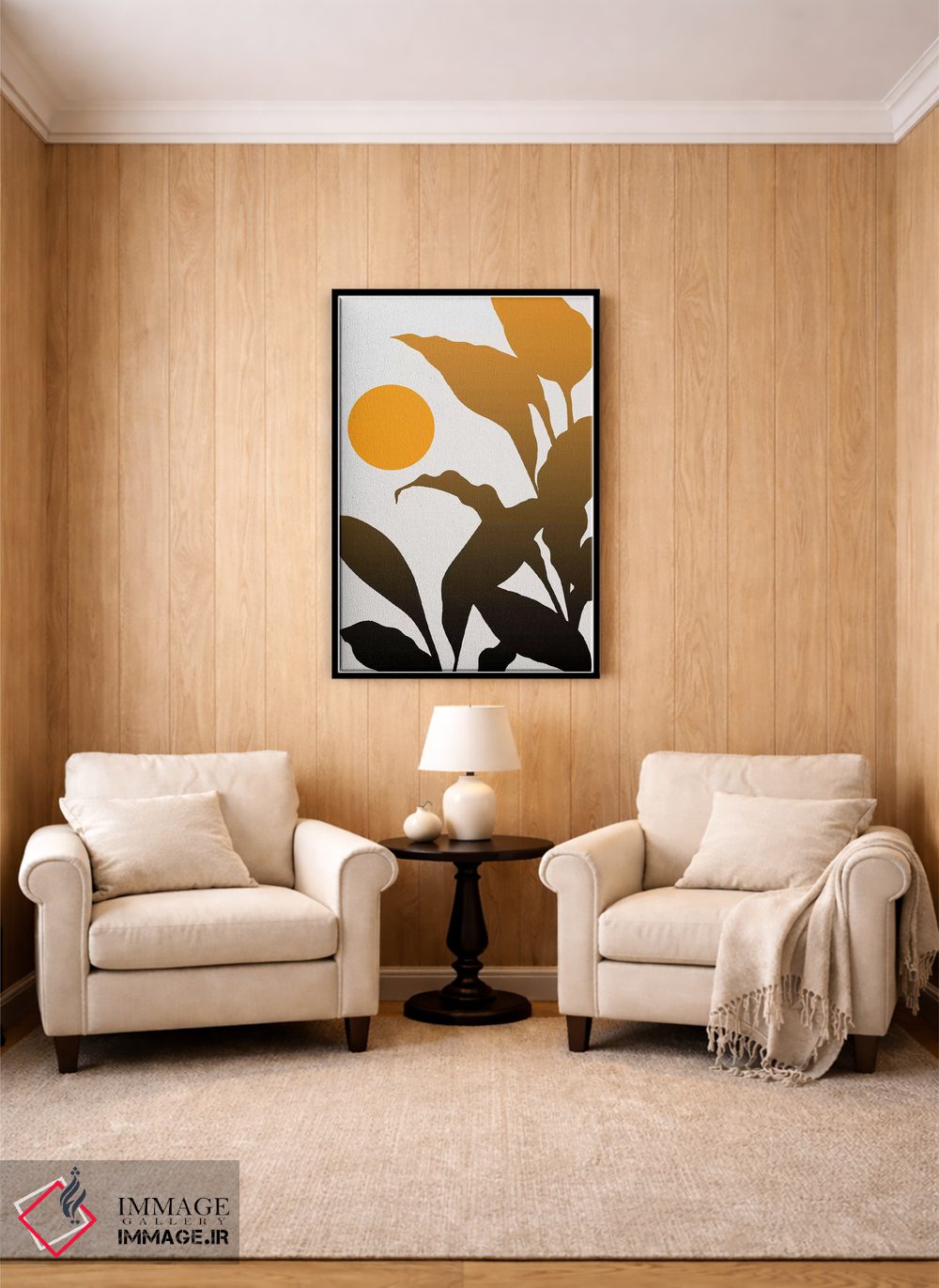 تابلو مینیمال طلوع گرمسیری اثر کوبیستیکا - D5B