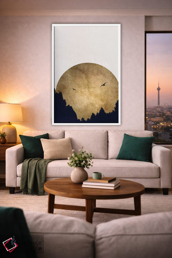 تابلو مینیمال دو پرنده اثر کوبیستیکا - D1W