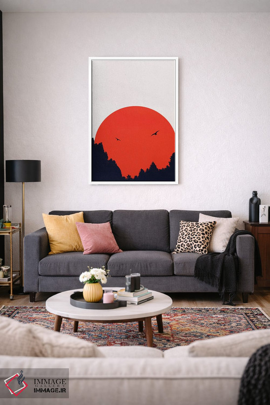 تابلو مینیمال دو پرنده اثر کوبیستیکا - D3W