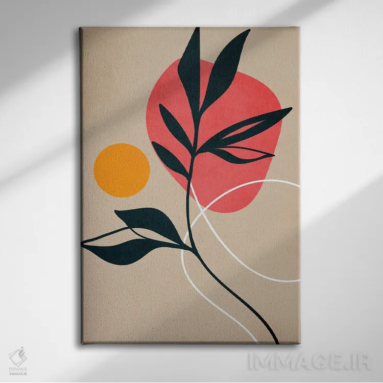 تابلو مینیمال یادگار اثر کوبیستیکا - نمای روبهرو روی دیوار