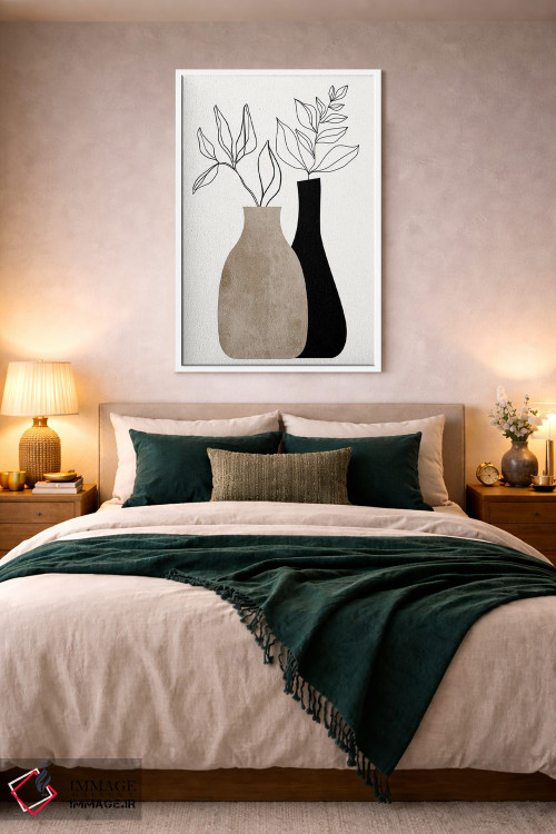 تابلو مینیمال خاکستری در خاکستری اثر کوبیستیکا - D3W