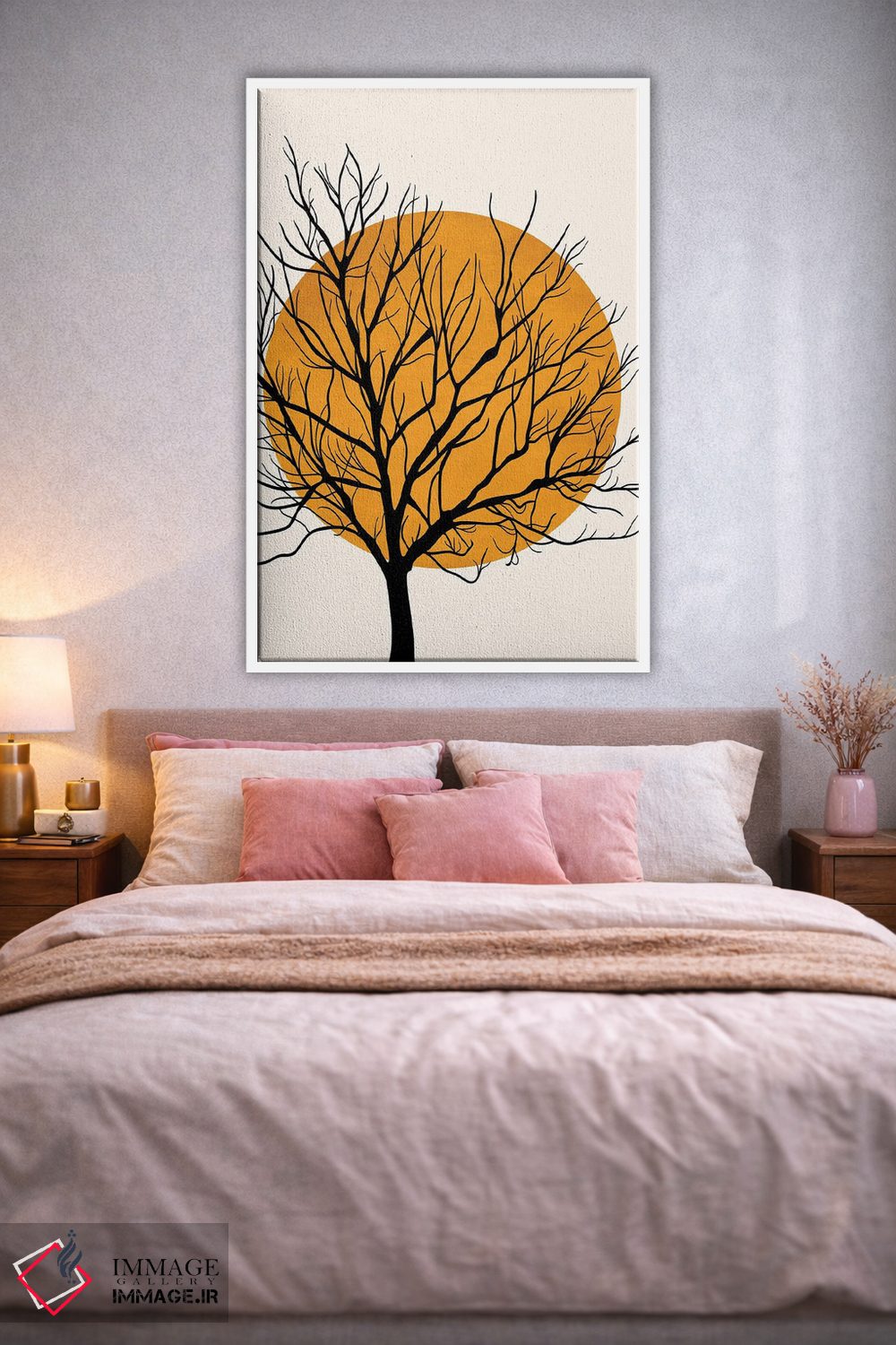 تابلو مینیمال خورشید پنهان اثر کوبیستیکا - D1W