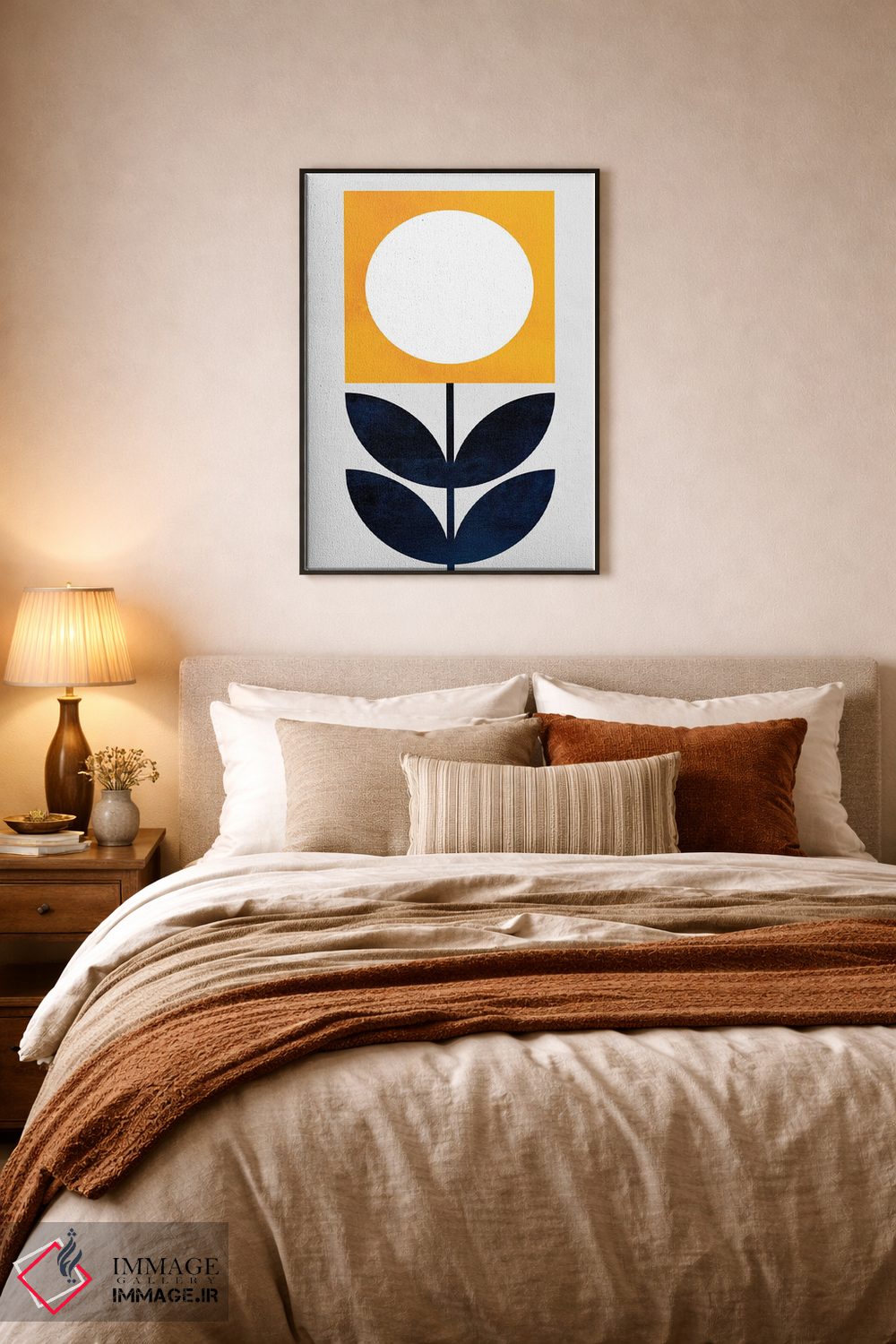 تابلو مینیمال دختر کوچولوی آفتابی اثر کوبیستیکا - D6B