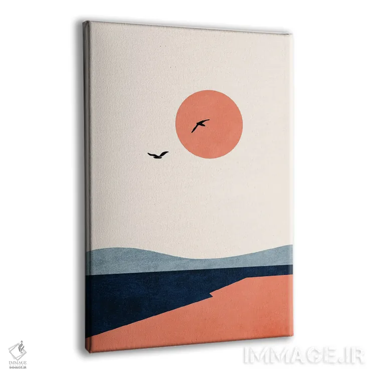 تابلو مینیمال یکی بود یکی نبود اثر کوبیستیکا - نمای پرسپکتیو محصول