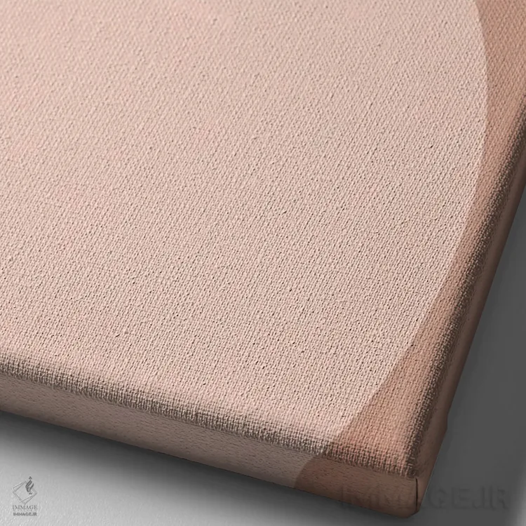 تابلو مینیمال زیبایی زندگی اثر کوبیستیکا - نمای نزدیک بافت بوم