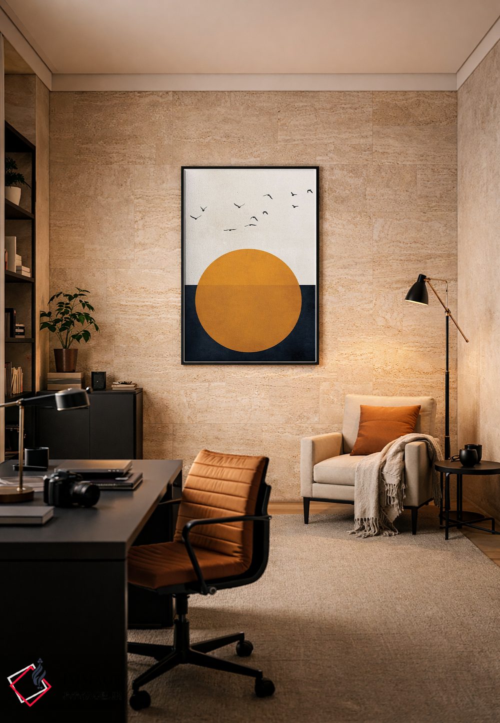 تابلو مینیمال آواز زندگی اثر کوبیستیکا - D6B