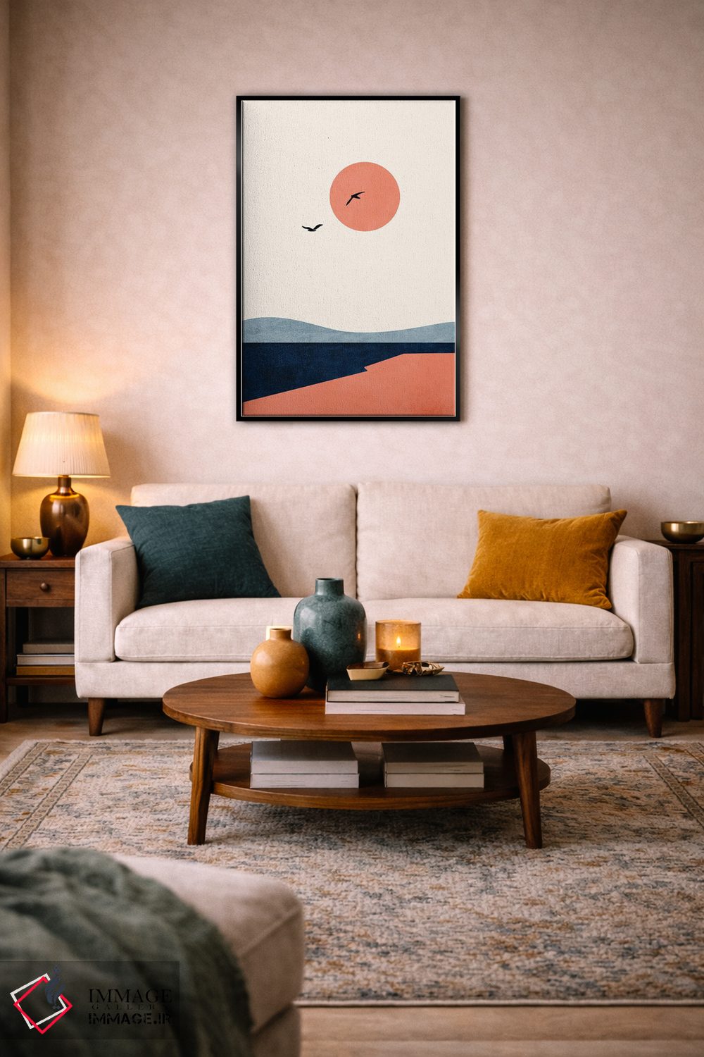 تابلو مینیمال یکی بود یکی نبود اثر کوبیستیکا - D6B