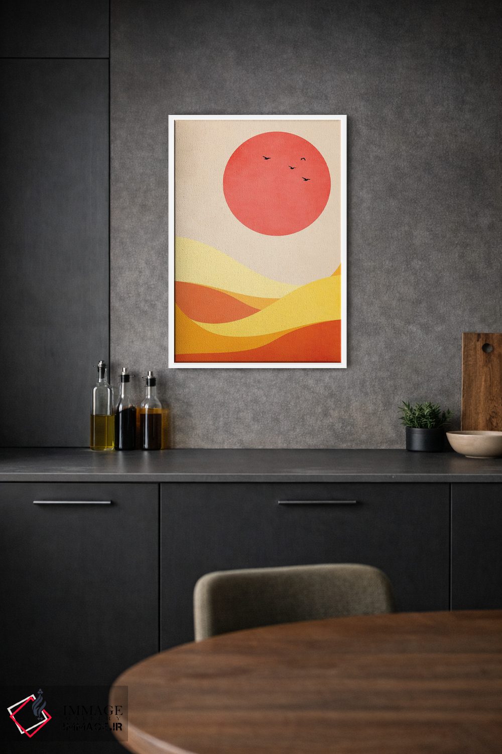 تابلو مینیمال هارمونی شیرین اثر کوبیستیکا - D1W