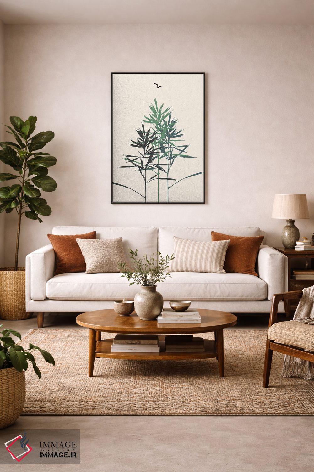 تابلو مینیمال جنگل اثر کوبیستیکا - D6B