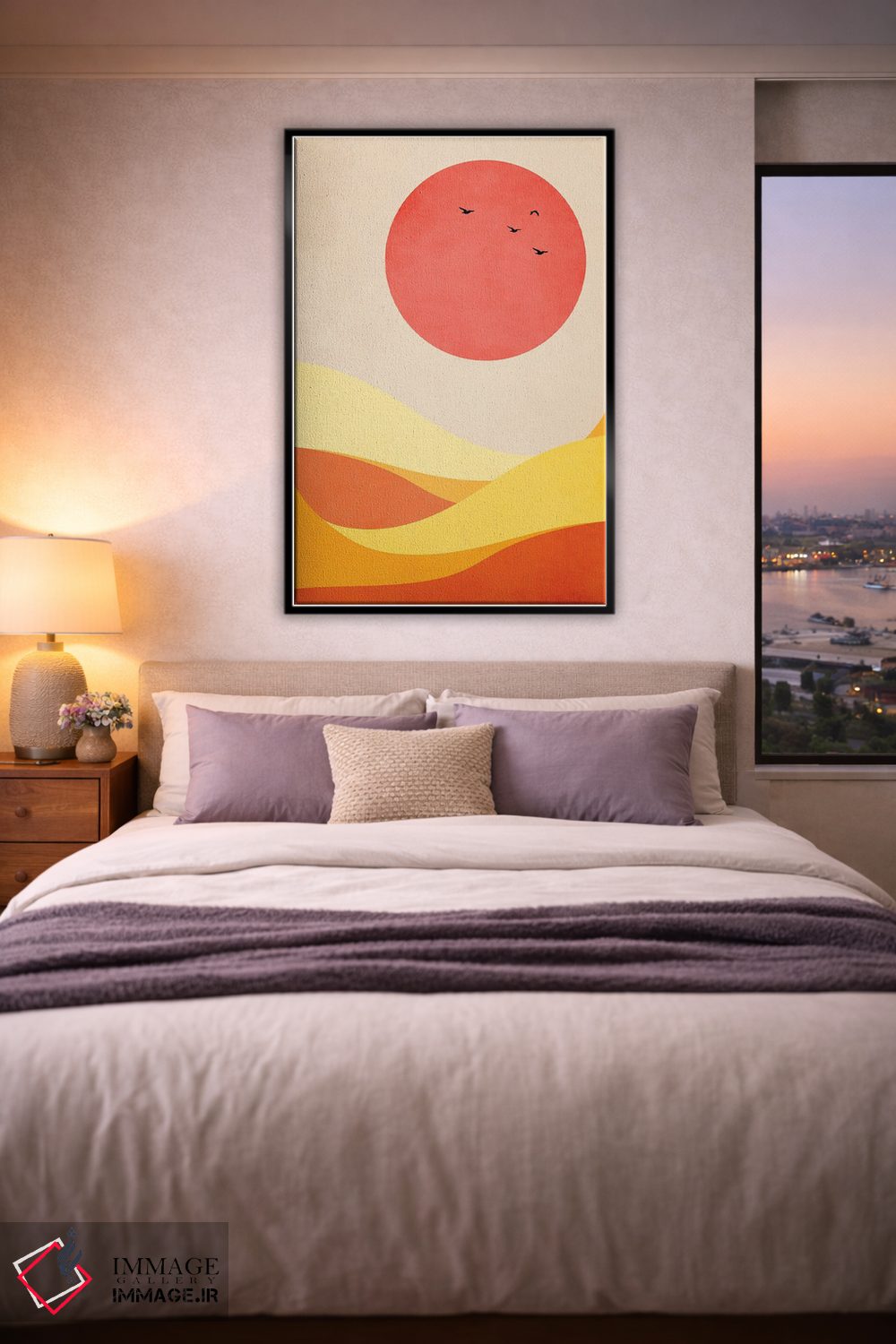 تابلو مینیمال هارمونی شیرین اثر کوبیستیکا - D6B