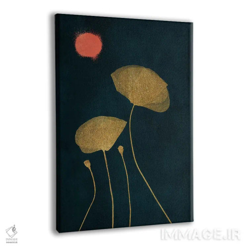 تابلو مینیمال عاشقان نیمه شب اثر کوبیستیکا - نمای پرسپکتیو محصول