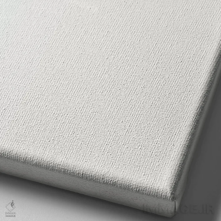 تابلو مینیمال بنشین و صبر کن اثر کوبیستیکا - نمای نزدیک بافت بوم