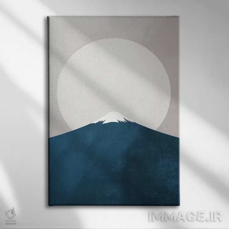 تابلو مینیمال هیمالیا اثر کوبیستیکا - نمای روبهرو روی دیوار