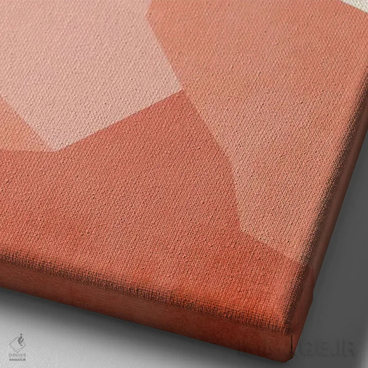 تابلو مینیمال زوگ اشپیتسه، یک اثر کوبیستیکا - نمای نزدیک بافت بوم