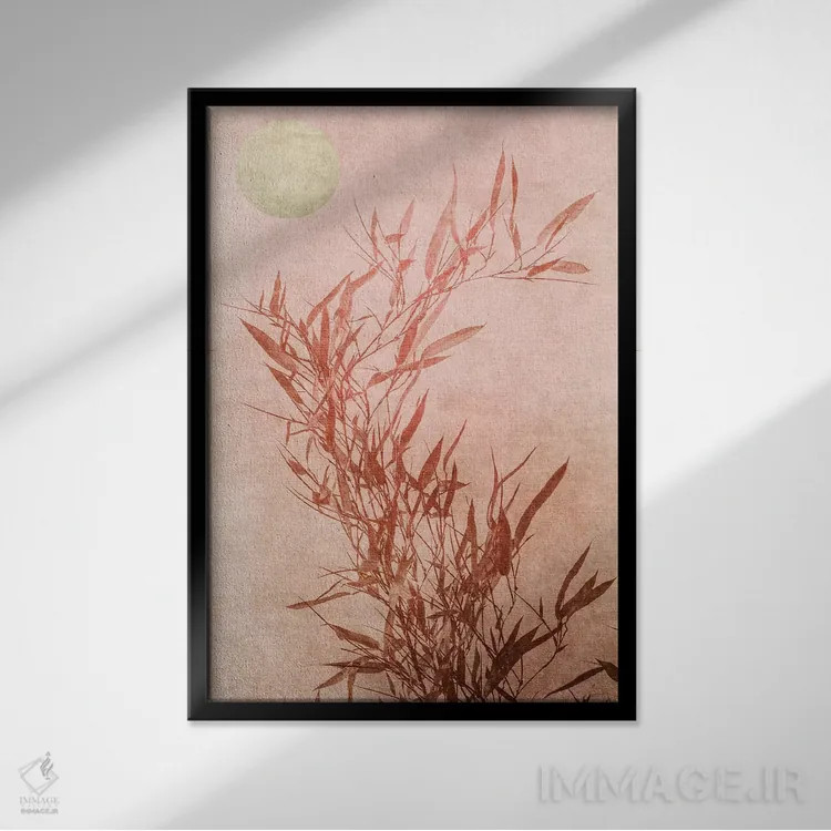 تابلو مینیمال لمس احساساتی اثر کوبیستیکا - نمای قابدار مشکی