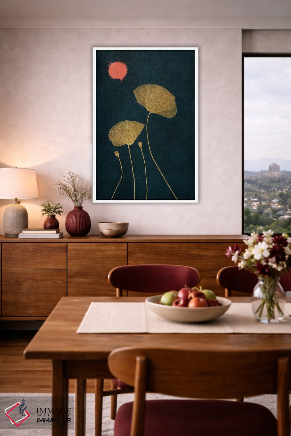 تابلو مینیمال عاشقان نیمه شب اثر کوبیستیکا - D4W