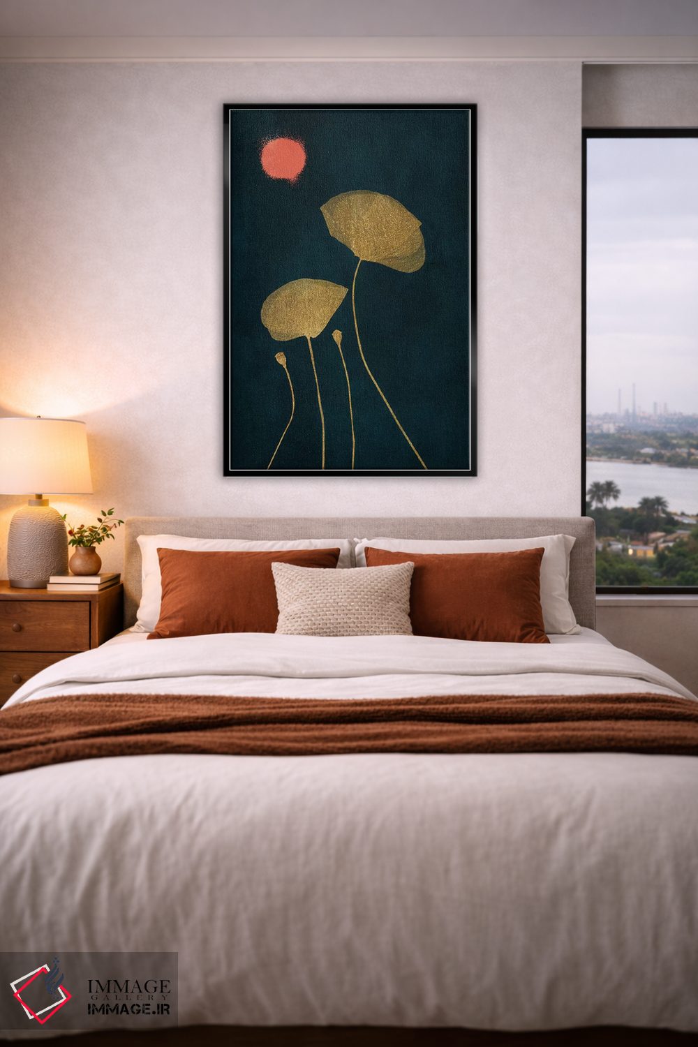 تابلو مینیمال عاشقان نیمه شب اثر کوبیستیکا - D5B