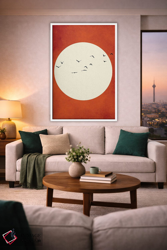 تابلو مینیمال احساسات گرم اثر کوبیستیکا - D2W